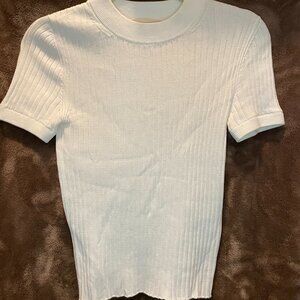 Sezane Wool Short-Sleeved Top (Originally $160)